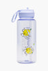 Serene Blue - Back to Life Clear Bottle 32oz Straw Lid Tennis Graphic - GLAM MODA